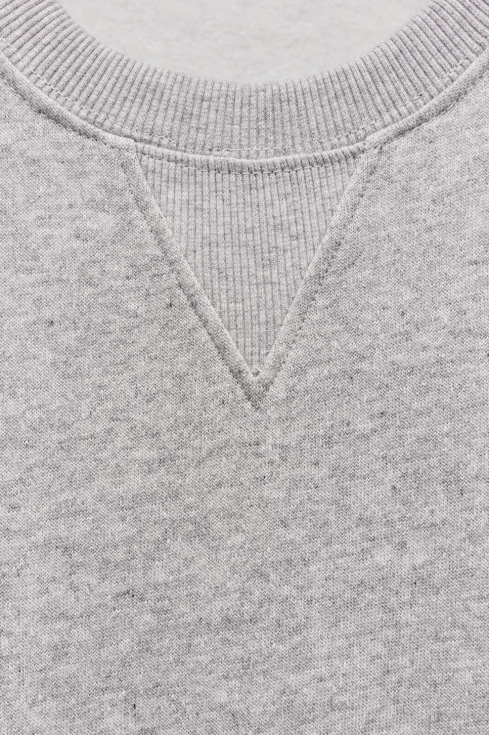 ZARA Winter Layersnew|Sweatshirts / Joggers^SWEAT FELPUDA OVERSIZE COM ETIQUETA Cinzento-vigoré