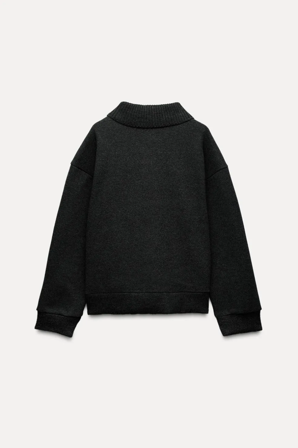 ZARA Winter Layersnew|Sweatshirts / Joggers^SWEAT GOLA DE POLO SOFT Cinzento-vigoré