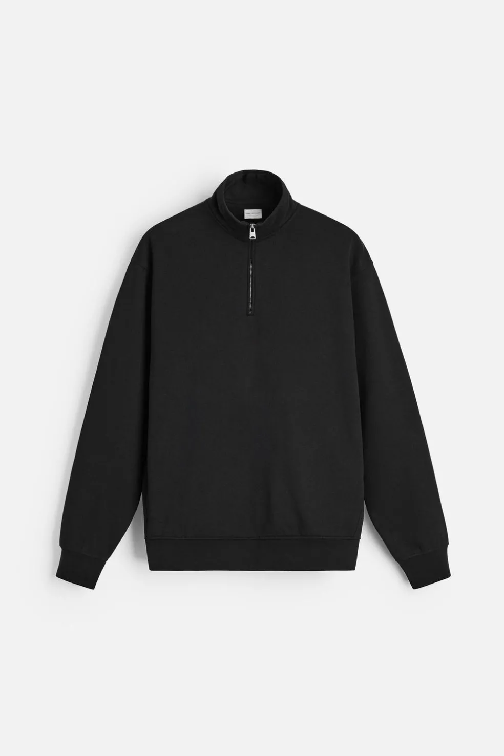 ZARA Camisola / Casacos|Sweatshirts^SWEAT HEAVY WEIGHT GOLA COM FECHO DE CORRER Preto
