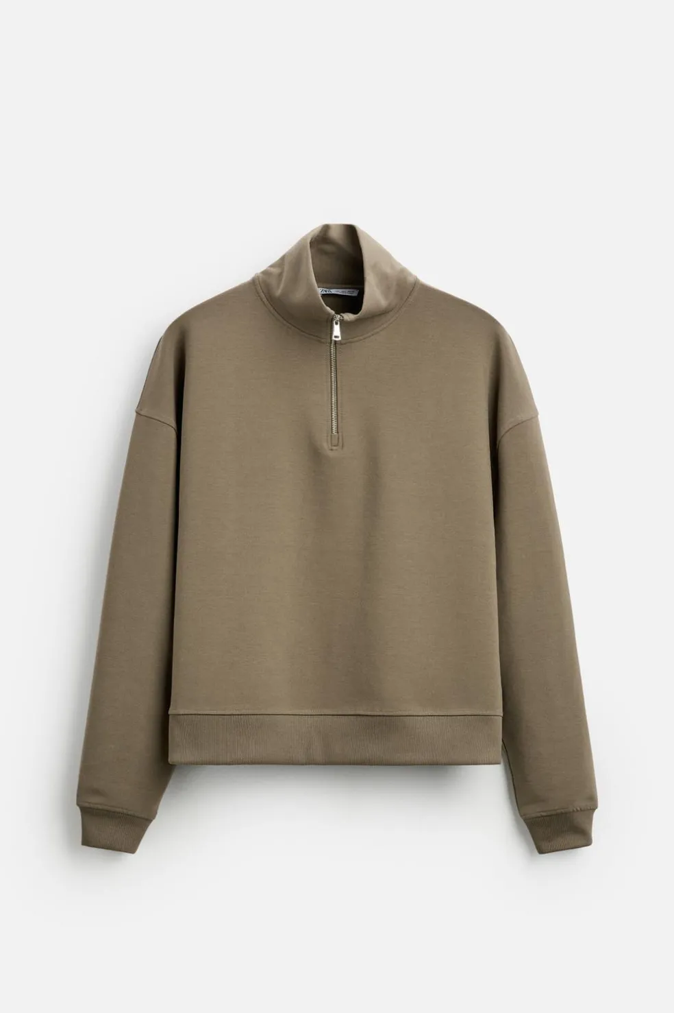 ZARA Fato De Treino|Sweatshirts^SWEAT TÉCNICA CONFORT Caqui-escuro