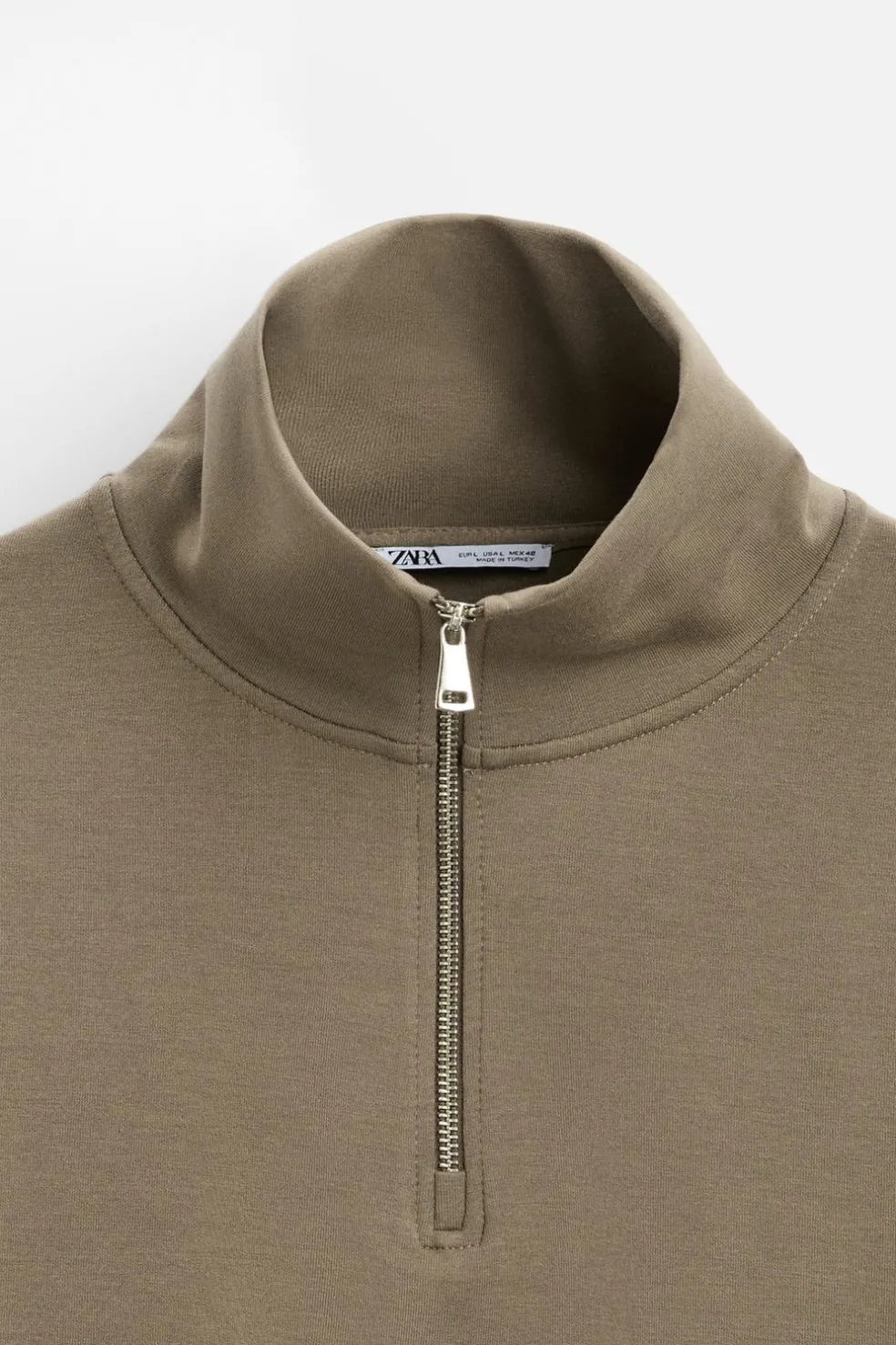 ZARA Fato De Treino|Sweatshirts^SWEAT TÉCNICA CONFORT Caqui-escuro