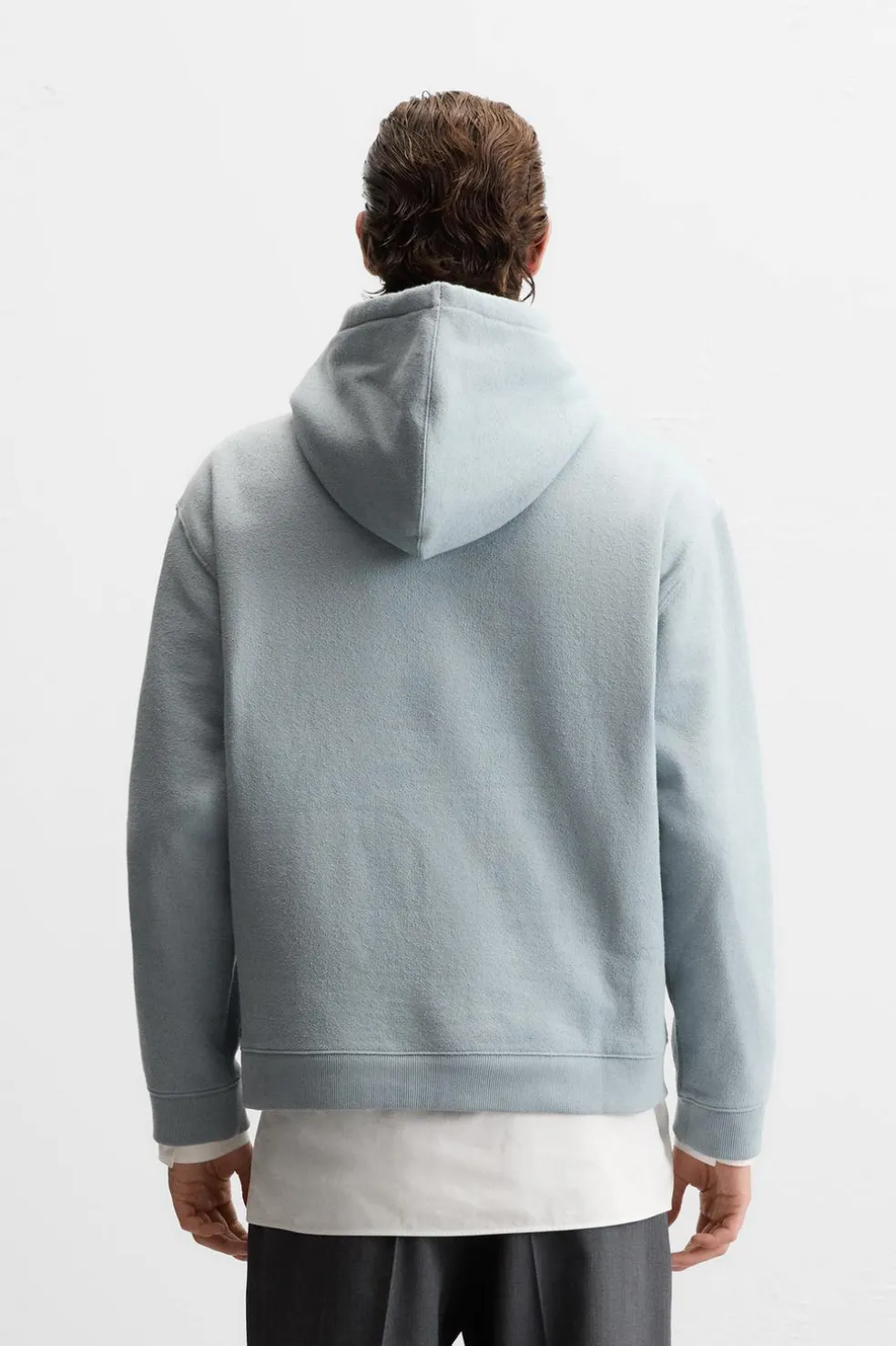 ZARA Sweatshirts^SWEAT TEXTURA COM CAPUZ 8054/311