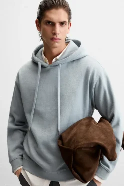 ZARA Sweatshirts^SWEAT TEXTURA COM CAPUZ 8054/311