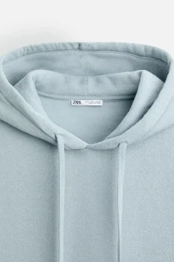 ZARA Sweatshirts^SWEAT TEXTURA COM CAPUZ 8054/311