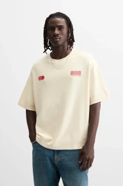 ZARA Sweatshirts^SWEAT TEXTURA TEXTOS Bege