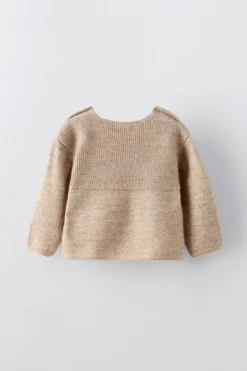 SWEATER DE LÃ E CAXEMIRA-ZARA Sale