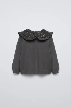 SWEATER DE MALHA COM GOLA MICROCANELADO-ZARA Store