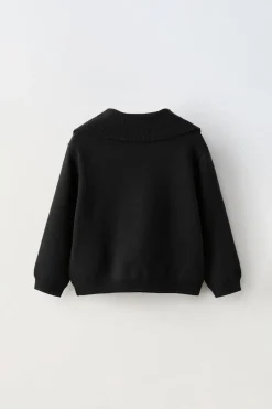 SWEATER DE MALHA COM LAÇO-ZARA Fashion