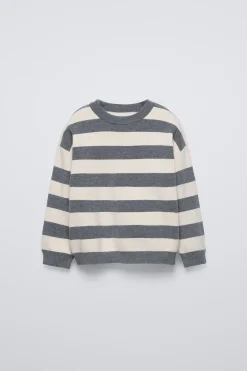 SWEATER EM MALHA ÀS RISCAS-ZARA Online