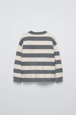 SWEATER EM MALHA ÀS RISCAS-ZARA Online