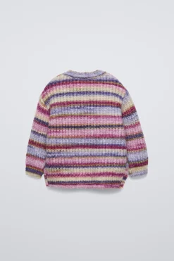 SWEATER EM MALHA ÀS RISCAS-ZARA Online