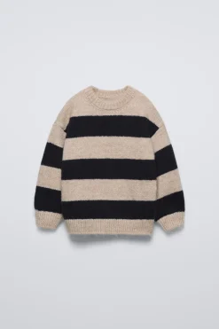 SWEATER EM MALHA ÀS RISCAS-ZARA Hot