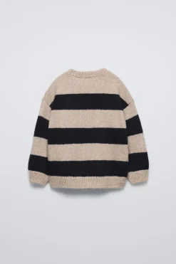 SWEATER EM MALHA ÀS RISCAS-ZARA Hot