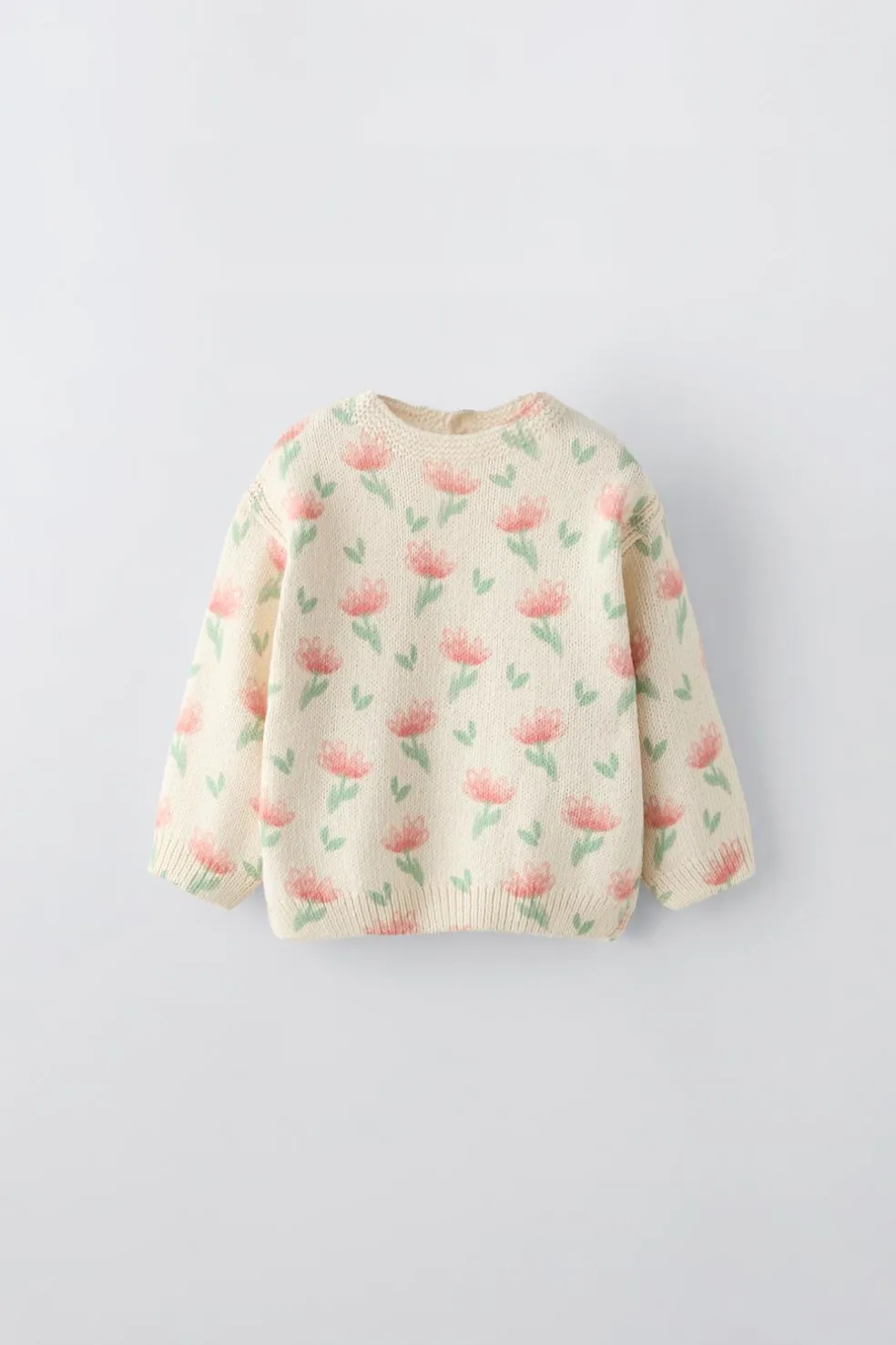 SWEATER ESTAMPADO FLORES-ZARA Sale