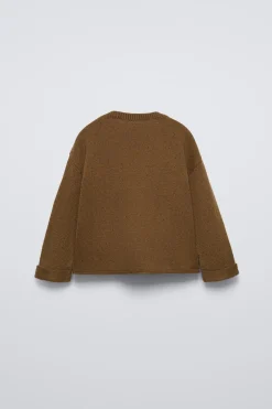 SWEATER MALHA JASPEADA-ZARA Best