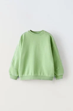 SWEATSHIRT C/ CORTES-ZARA Flash Sale
