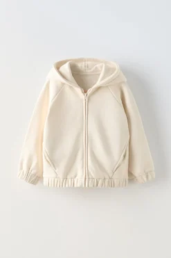 SWEATSHIRT CAPUZ BORDADO-ZARA Store