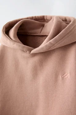 SWEATSHIRT CAPUZ BORDADO-ZARA Fashion