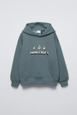 SWEATSHIRT CAPUZ MINECRAFT © MOJANG AB. ™-ZARA New