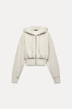 ZARA Winter Layersnew|Sweatshirts / Joggers^SWEATSHIRT CAPUZ SOFT Cru