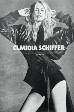 ZARA Sweatshirts / Joggers|T-Shirts^SWEATSHIRT CLAUDIA SCHIFFER - PHOTO BY LUIGI & LANGO LICENSED BY TRUNK ARCHIVE Preto