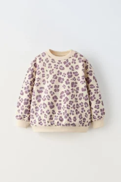 SWEATSHIRT COM ANIMAL PRINT-ZARA Online