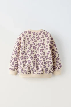 SWEATSHIRT COM ANIMAL PRINT-ZARA Online