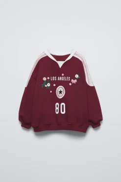 SWEATSHIRT COM BORDADO EM RELEVO-ZARA Shop