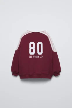 SWEATSHIRT COM BORDADO EM RELEVO-ZARA Shop