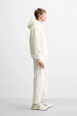 ZARA Vestuário De Inverno|Sweatshirts^SWEATSHIRT COM CAPUZ Branco-marfim