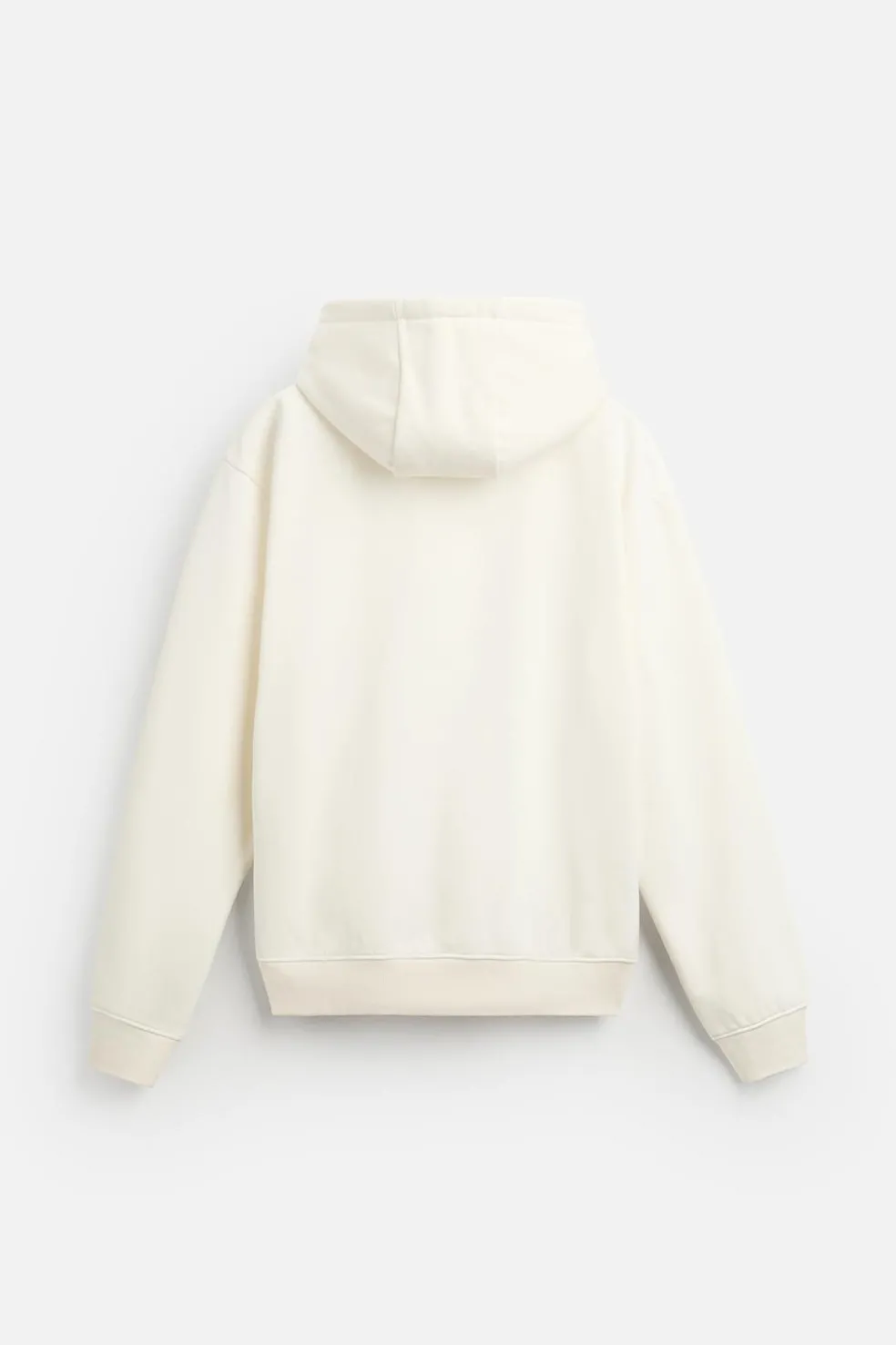 ZARA Vestuário De Inverno|Sweatshirts^SWEATSHIRT COM CAPUZ Branco-marfim