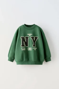 SWEATSHIRT COM ESTAMPADO EM RELEVO-ZARA Flash Sale