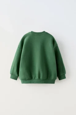 SWEATSHIRT COM ESTAMPADO EM RELEVO-ZARA Flash Sale