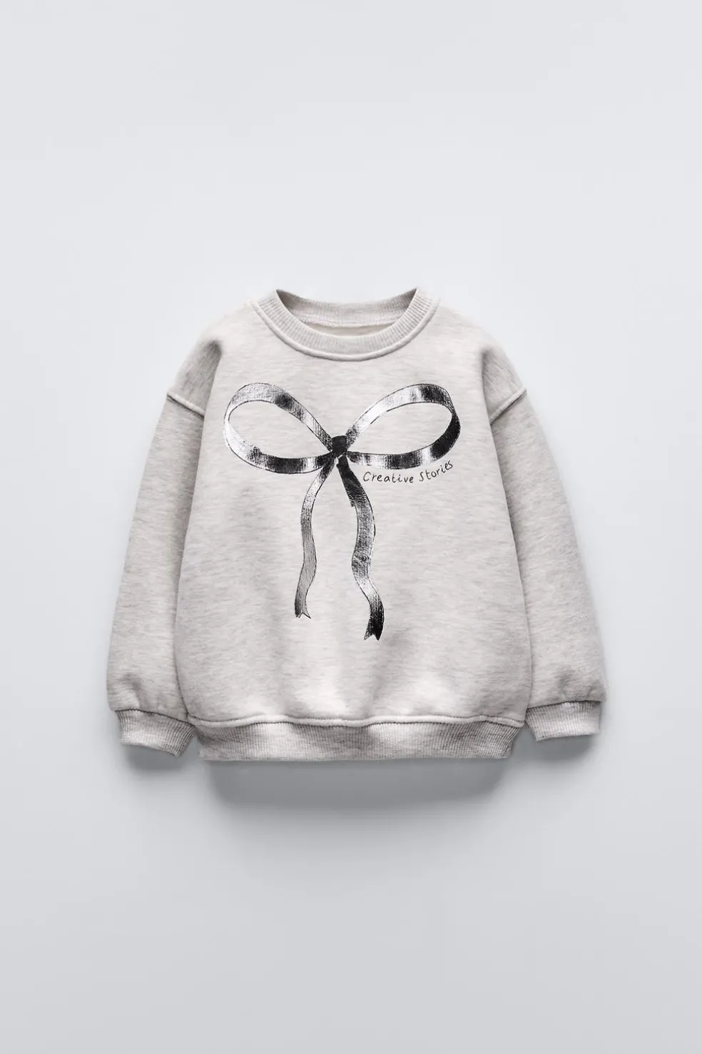 SWEATSHIRT COM LAÇO METALIZADO-ZARA Store