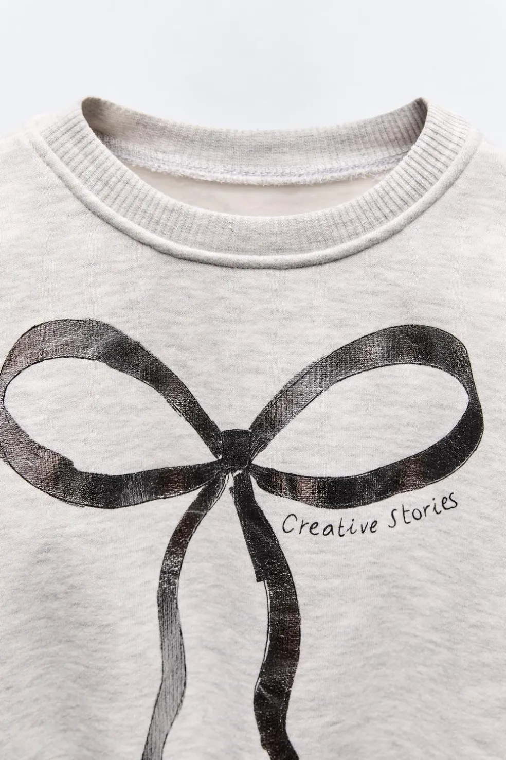 SWEATSHIRT COM LAÇO METALIZADO-ZARA Store