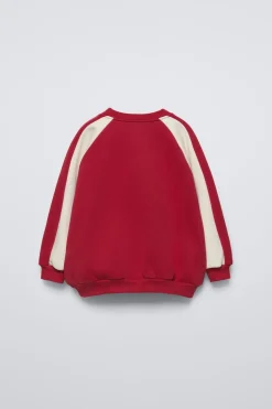SWEATSHIRT COM MENSAGEM FLOCKED-ZARA Best Sale