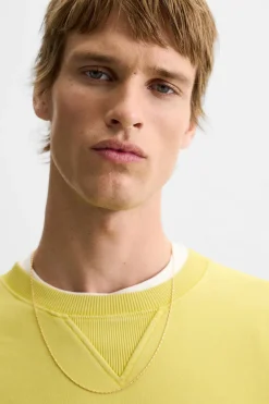 ZARA Camisola / Casacos|Sweatshirts^SWEATSHIRT COM REMENDO DE TEXTO Lima