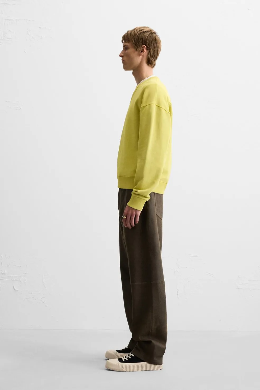 ZARA Camisola / Casacos|Sweatshirts^SWEATSHIRT COM REMENDO DE TEXTO Lima