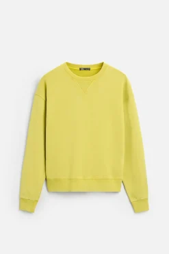 ZARA Camisola / Casacos|Sweatshirts^SWEATSHIRT COM REMENDO DE TEXTO Lima