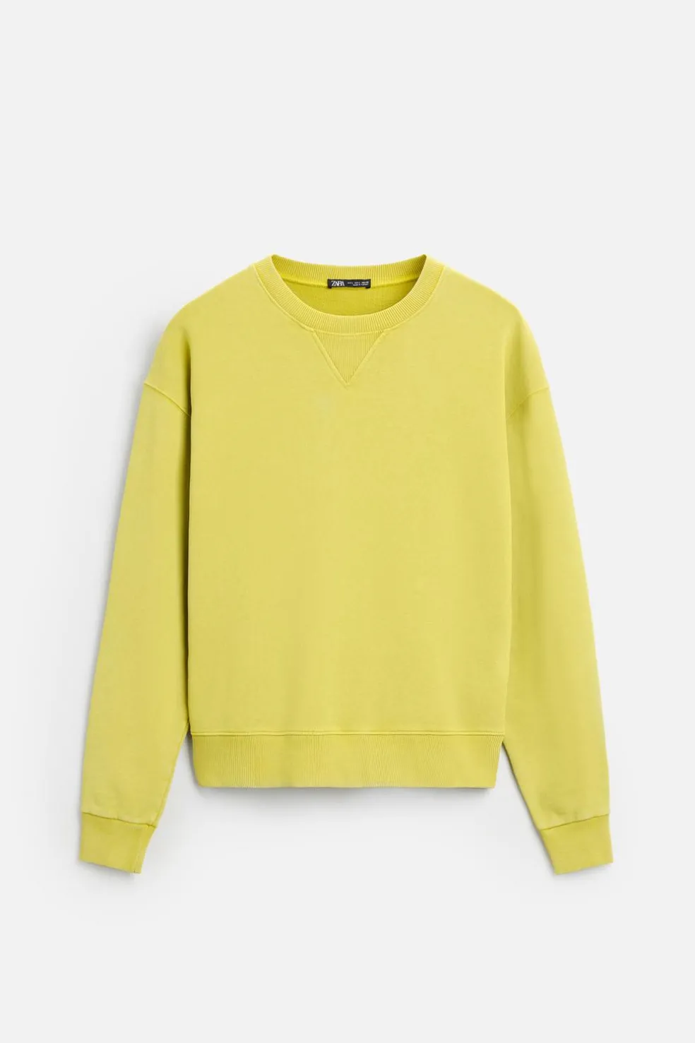 ZARA Camisola / Casacos|Sweatshirts^SWEATSHIRT COM REMENDO DE TEXTO Lima