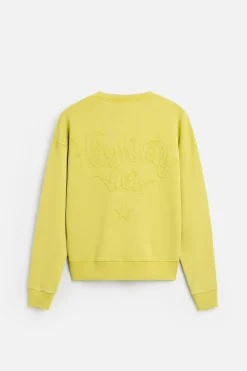 ZARA Camisola / Casacos|Sweatshirts^SWEATSHIRT COM REMENDO DE TEXTO Lima