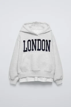 SWEATSHIRT COMBINADA COM MENSAGEM-ZARA Flash Sale
