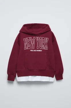 SWEATSHIRT COMBINADA COM CAPUZ-ZARA Shop