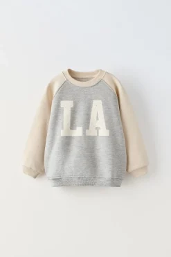SWEATSHIRT CONTRASTE-ZARA Best Sale