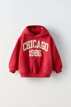 SWEATSHIRT DE CAPUZ COM MENSAGEM-ZARA Best