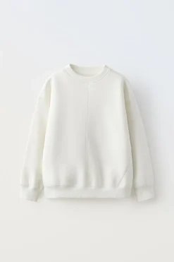 SWEATSHIRT DE FELPA BÁSICA-ZARA Best Sale