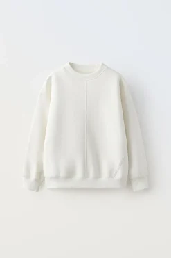 SWEATSHIRT DE FELPA BÁSICA-ZARA Best Sale