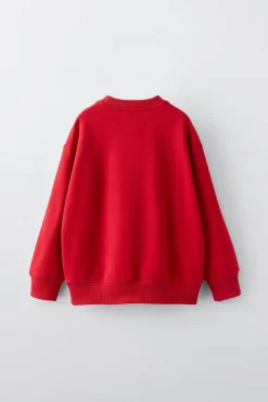 SWEATSHIRT DE FELPA COM TEXTO-ZARA Online