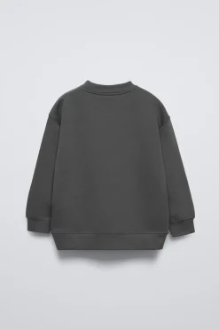 SWEATSHIRT EM FELPA BÁSICA-ZARA Store