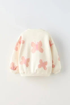 SWEATSHIRT ESTAMPADA-ZARA Sale